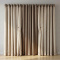 Cortina Mabelle p/ Varão - 2,00 larg. x 1,70 alt. Semi Blackout e Gaze de Linho - Avelã C/ Gaze Palha
