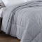 Edredom Toque de Plumas Super Soft Premium Stripe Queen - Cinza
