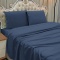 Jogo Cama Casal Padrão Percal 300 Fios Bordado Inglês Lauren 04 Peças - Jeans