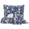Jogo Cama Casal Percal 300 Fios Toque Macio Confort Print 04 Peças - Floral Jeans