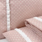 Jogo Cama Casal Percal 300 Fios Toque Macio Confort Print 04 Peças - Rosê