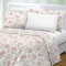 Jogo Cama Hipercal 200 Fios Estampado Kromê Casal 06 Peças - Floral Rosê