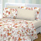 Jogo Cama Hipercal 200 Fios Estampado Kromê Casal 06 Peças - Floral Terracota
