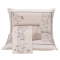 Jogo Cama Percal 300 Fios C/ Estampa Aplicada Floral Buquê Casal 04 Peças - Ramo Malva