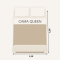 Jogo Cama Queen Percal 300 Fios Toque Macio Confort Print 04 Peças - Creme