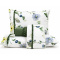 Jogo Cama Queen Percal 300 Fios Toque Macio Confort Print 04 Peças - Floral Amarelo