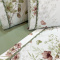 Jogo Cama Queen Percal 300 Fios Toque Macio Confort Print 04 Peças - Floral Menta