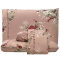 Jogo Cama Queen Percal 300 Fios Toque Macio Confort Print 04 Peças - Floral Rose