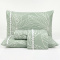 Jogo Cama Queen Percal 300 Fios Toque Macio Confort Print 04 Peças - Menta