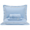 Jogo Cama Queen Toque de Fibra de Bambu 400 Fios Fiori 4 Peças - Azul