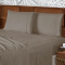 Jogo de Cama Confort Liso Percal 300 Fios Queen 04 Peças - Avelã