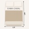 Kit Casal Cobre Leito + Jogo de Cama Percal 300 Fios Primavera 07 Peças - Floral Menta