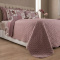 Kit Casal Cobre Leito + Jogo de Cama Percal 300 Fios Primavera 07 Peças - Patchwork Malva