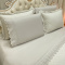 Kit Cobre Leito + Jogo Cama Percal 300 Fios Dupla Face Lorena Queen 07 Peças - Fendi