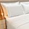 Kit Cobre Leito + Jogo Cama Percal 300 Fios Guipir Vitorini Queen 07 Peças - Branco