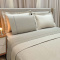 Kit Cobre Leito + Jogo Cama Percal 300 Fios Guipir Vitorini Queen 07 Peças - Palha C/ Fendi