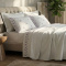 Kit King Cobre Leito + Jogo Cama Percal 300 Fios Jardins 07 Peças - Violetas