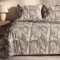 Kit Cobre Leito King Jacquard Premium Dupla Face Super Soft Eternity 03 Peças - Folhagem Chocolate