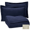 Kit Cobre Leito Percal 200 Fios Extra Macio Matelado Victory Solteiro 2 Peças - Azul Marinho