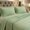 Kit Cobre Leito Percal 300 Fios Bordare King 03 Peças - Pistache