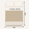 Kit Cobre Leito Percal 300 Fios Toque de Pluma Dupla Face Bold Bicolor King 03 Peças - Petróleo
