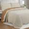 Kit Cobre Leito Percal 300 Fios Toque de Pluma Dupla Face Bold Bicolor Queen 03 Peças - Damasco