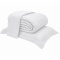 Kit Cobre Leito Percal 300 Fios Toque de Pluma Dupla Face Bold Casal 03 Peças - Branco