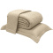 Kit Cobre Leito Percal 300 Fios Toque de Pluma Dupla Face Bold Casal 03 Peças - Doce de Leite