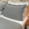 Kit Cobre Leito Percal 300 Fios Toque de Pluma Dupla Face Bold King 03 Peças - Chumbo