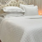 Kit Cobre Leito Percal 300 Fios Toque de Pluma Dupla Face Bold Queen 03 Peças - Branco