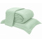 Kit Cobre Leito Percal 300 Fios Toque de Pluma Dupla Face Bold Queen 03 Peças - Tiffany