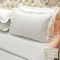 Kit Cobre Leito Percal 300 Fios Toque de Pluma Dupla Face Bold Solteiro 02 Peças - Branco