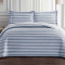 Kit Cobre Leito Premium Jacquard Super Soft Eternity Dupla Face Queen 3 Peças - Azul