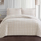 Kit Cobre Leito Premium Jacquard Super Soft Eternity Dupla Face Queen 3 Peças - Bege