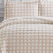 Kit Cobre Leito Premium Jacquard Super Soft Eternity Dupla Face Queen 3 Peças - Bege