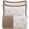 Kit Cobre Leito Queen Matelassê em Relevo C/ Barrado Canelado Egeu 03 Peças - Chocolate