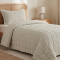 Kit Cobre Leito Solteiro Matelassê Costurado C/ Efeito Creponado Linen 02 Peças - Cinza