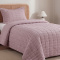 Kit Cobre Leito Solteiro Matelassê Costurado C/ Efeito Creponado Linen 02 Peças - Lavanda