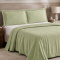 Kit Colcha Casal Percal 300 Fios Matelassê Bordado Max 3 Peças - Verde Oliva