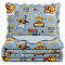 Kit Colcha Infantil Solteiro Dupla Face Estampada com Porta-Travesseiro - Rock Kids