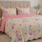 Kit Colcha King Percal 150 Fios Dupla Face Capricho 03 Peças - Floral Primavera