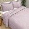 Kit Colcha Percal 300 Fios C/ Babado Queen Bellini 3 Peças - Malva