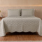 Kit Colcha Queen Efeito Anarrugado C/ Matelassê em Relevo Chanel 03 Peças - Fendi