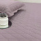Kit Colcha Queen Efeito Anarrugado C/ Matelassê em Relevo Chanel 03 Peças - Lavanda