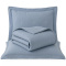 Kit Colcha Queen Percal 300 Fios Matelassê Bordado Max 03 Peças - Jeans