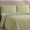 Kit Colcha Queen Percal 300 Fios Matelassê Bordado Max 3 Peças - Verde Oliva