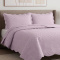 Kit Colcha Queen Percal 300 Fios Matelassê em Alto Relevo Mosaico 03 Peças - Lavanda