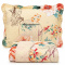 Kit Colcha Solteiro Percal 150 Fios Dupla Face Capricho 02 Peças - Flor Laranja