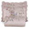 Kit Colcha Tropical Percal 300 Fios Estampada Dupla Face Casal Padrão 3 Peças - Floral Malva