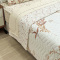 Kit Confort Print Percal 300 Fios Cobre Leito + Jogo de Cama King Dupla Face 07 Peças - Flores Damasco